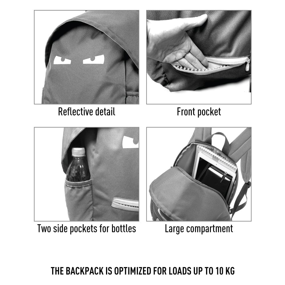 Zipit Usa Grillz Backpack for Kids in Dark Grey - Little Miss Muffin Children & Home