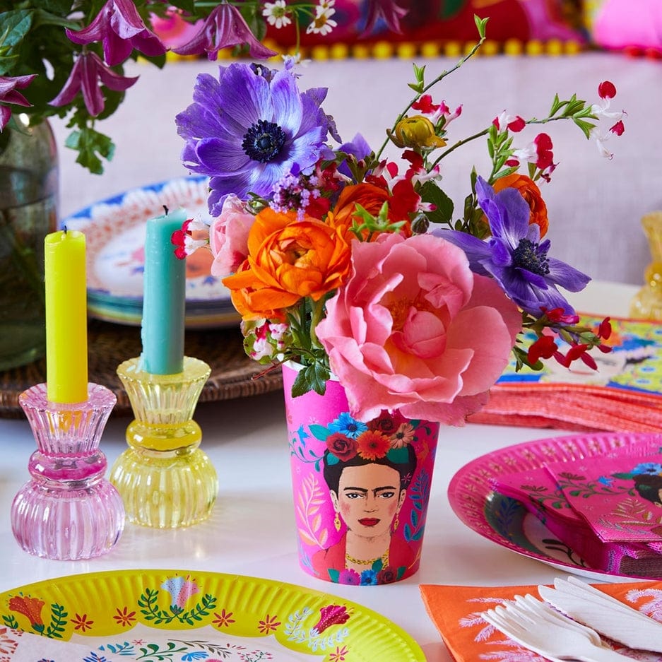 Talking Tables Talking Tables Boho Frida Kahlo 12oz Party Cups Pack of 12 - Little Miss Muffin Children & Home
