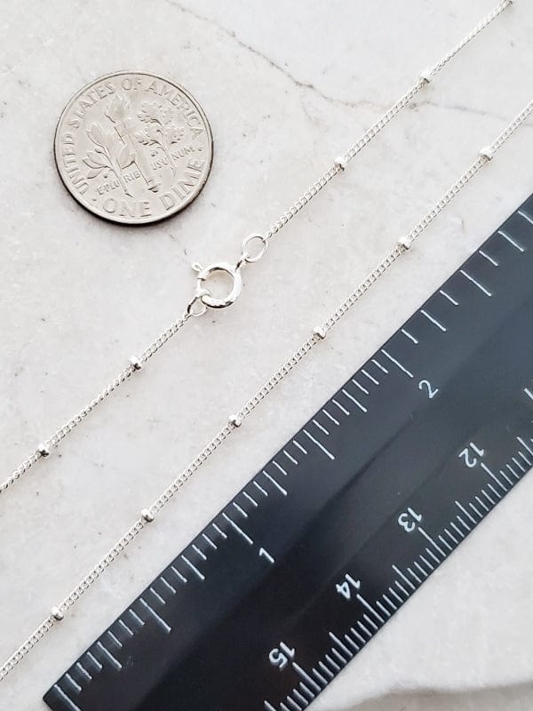 Sosie Designs Sosie Designs Sterling Silver 16" and 18" Satellite Beaded Chain Necklace - Little Miss Muffin Children & Home