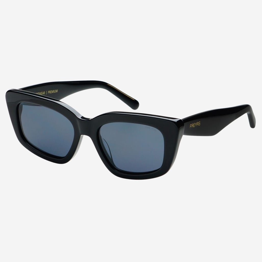 Beatrix Acetate Womens Cat Eye Sunglasses Black