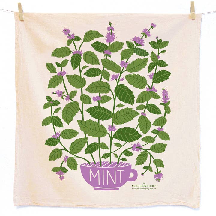 Fresh Herbs Tea Towel Gift Set