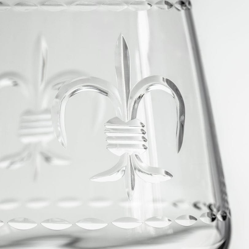 Rolf Glass Rolf Glass Fleur De Lis 18oz Stemless Wine Tumbler - Little Miss Muffin Children & Home
