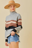 Main Strip Main Strip Color Block Turtleneck Sweater - Little Miss Muffin Children & Home