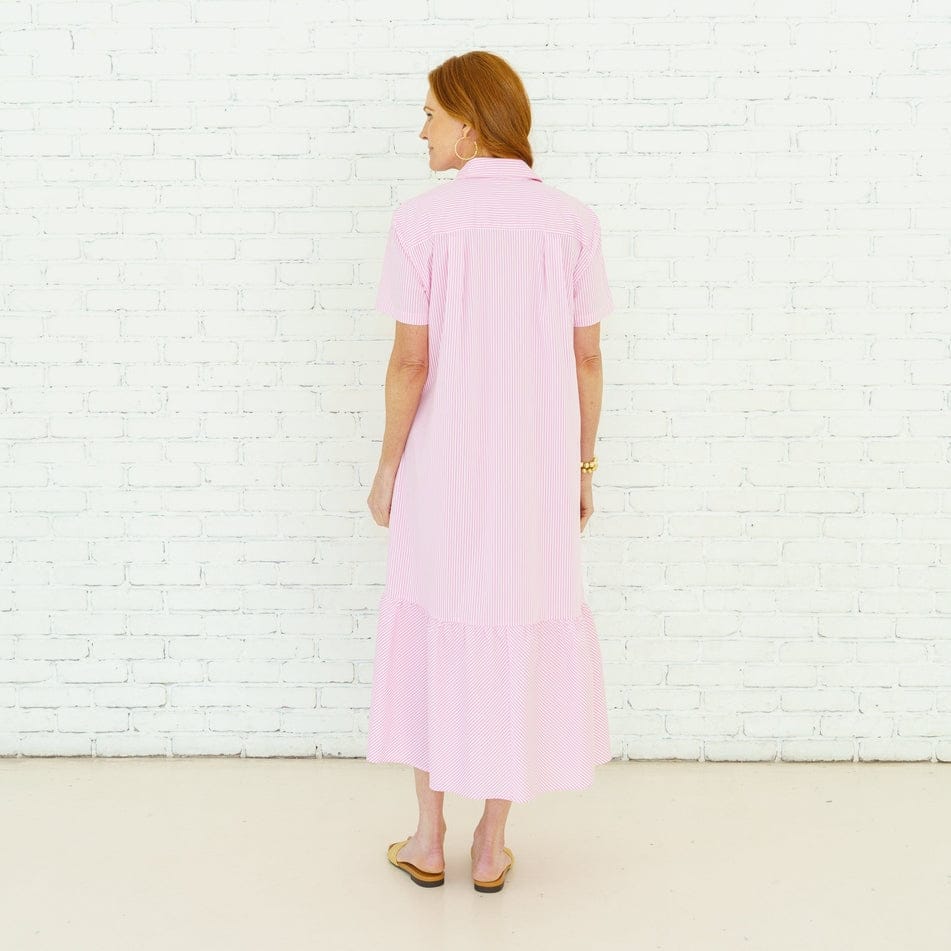Maddie Pink Stripe Dress