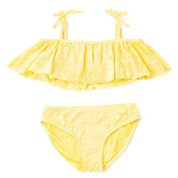 Butter Yellow Eyelet Ruffle 2pc