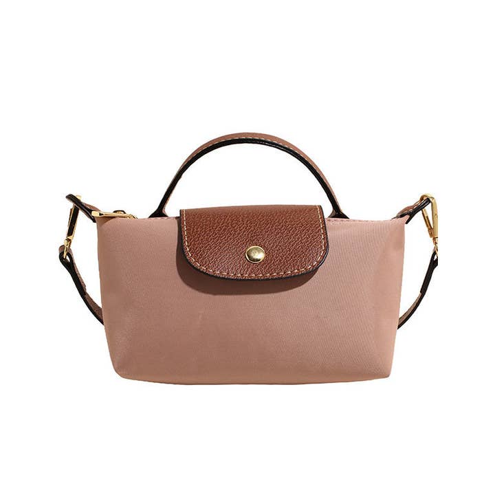 Pink Color Block Flap Crossbody Phone Wallet Bag