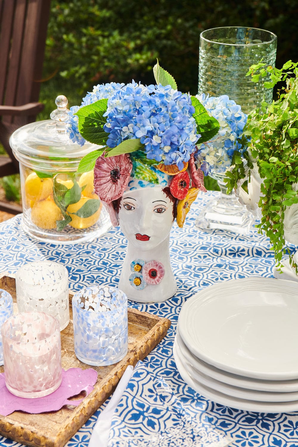 Abigail's Home Decor Abigails Ceramic Head Vase, Flowers - Little Miss Muffin Children & Home