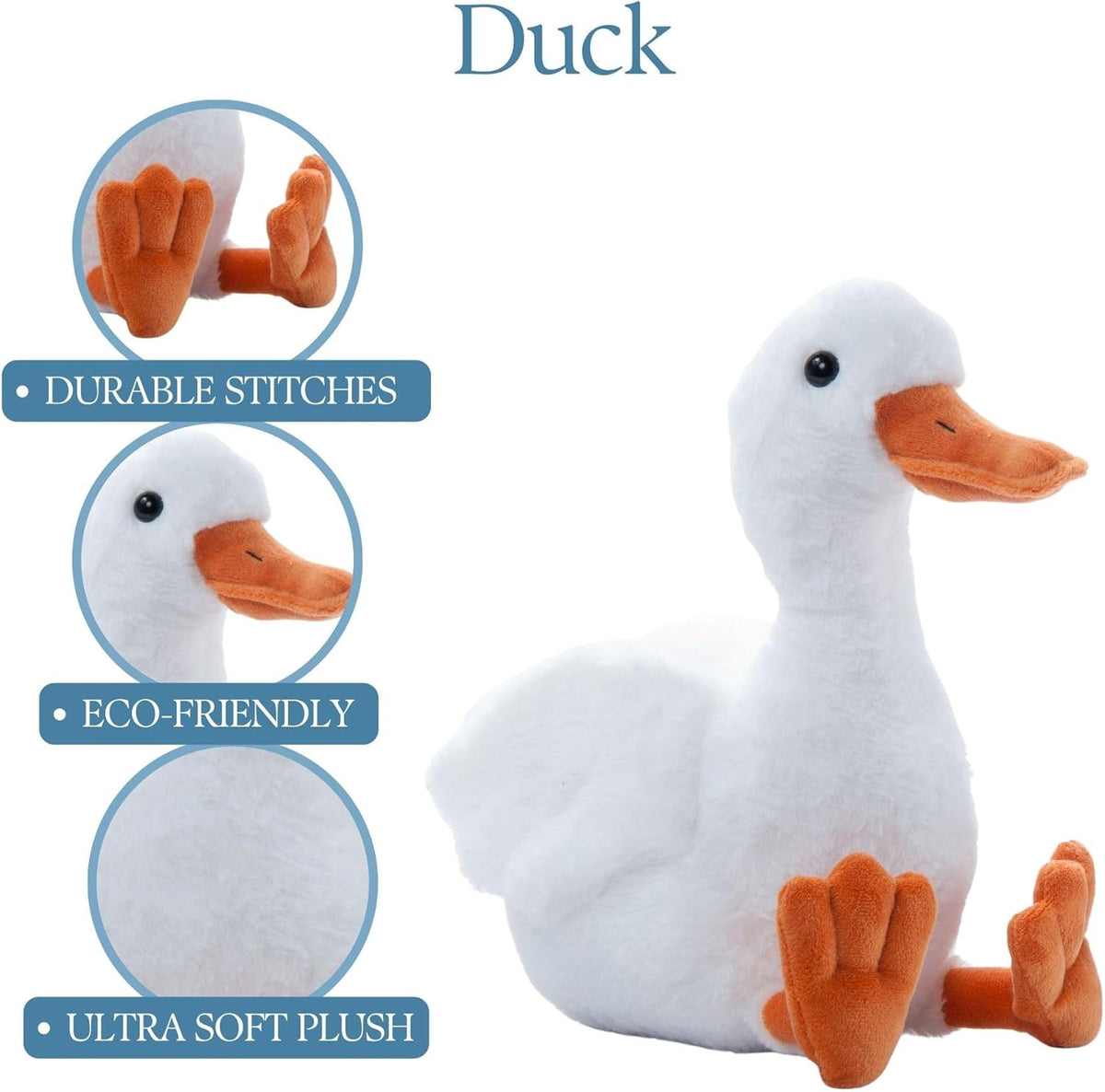 The Petting Zoo Wild Onez Duck 12" - Little Miss Muffin Children & Home
