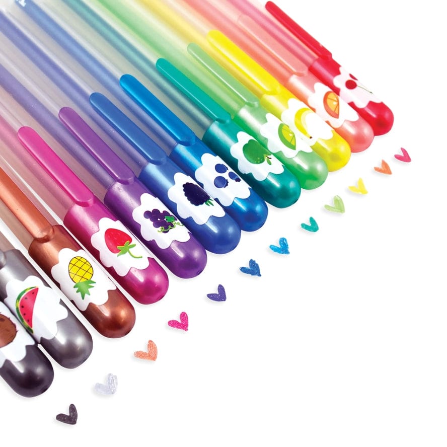 Ooly Ooly Yummy Yummy Scented Glitter Gel Pens, Set of 12 - Little Miss Muffin Children & Home