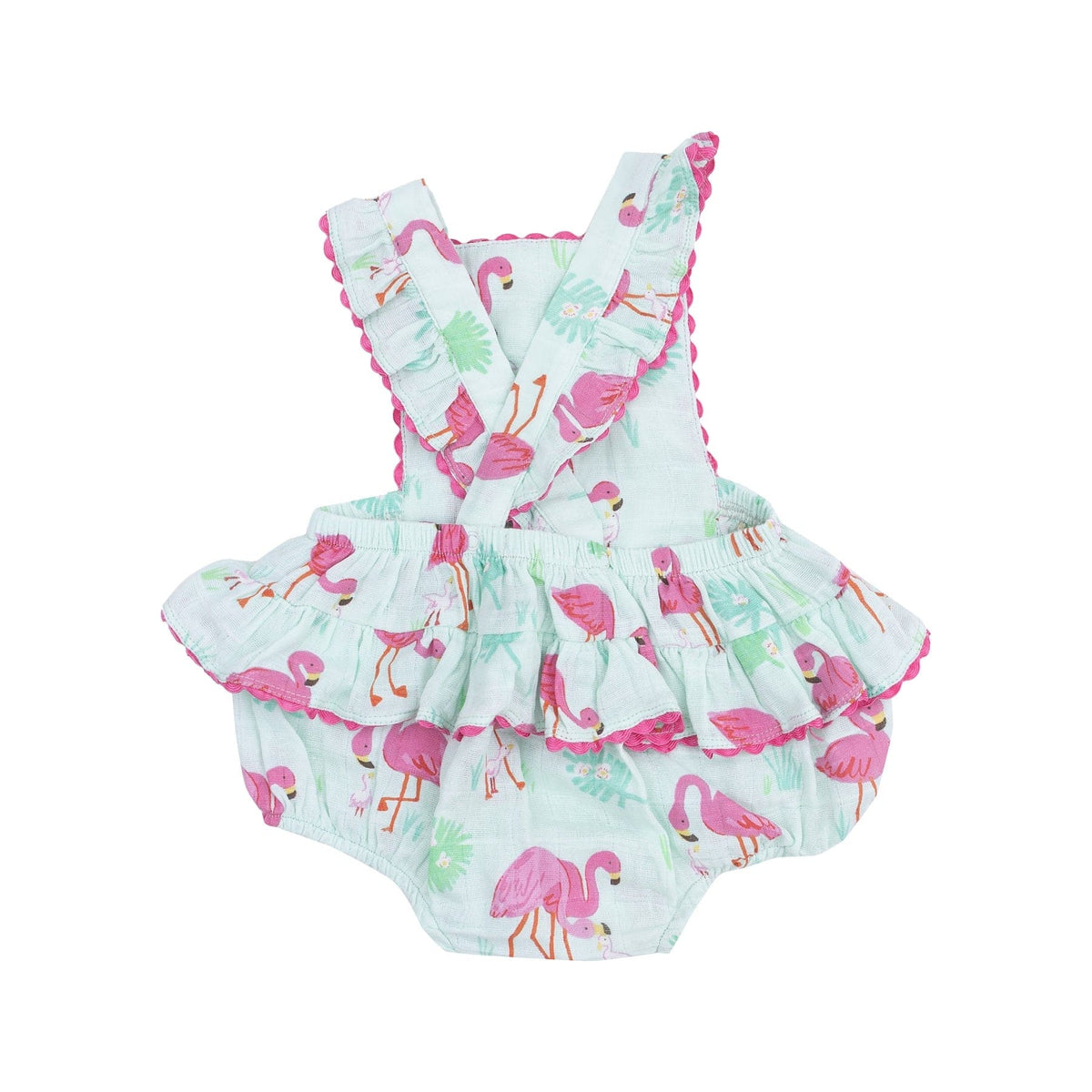 Angel Dear Angel Dear Flamingos Ric-Rac Ruffle Sunsuit - Little Miss Muffin Children & Home