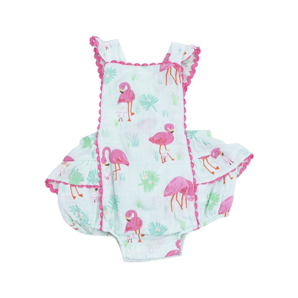 Angel Dear Angel Dear Flamingos Ric-Rac Ruffle Sunsuit - Little Miss Muffin Children & Home
