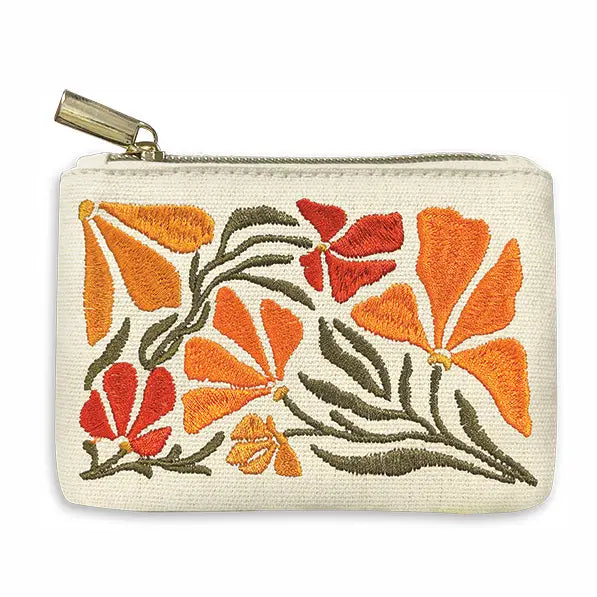 Flower Market Poppy Coin Pouch