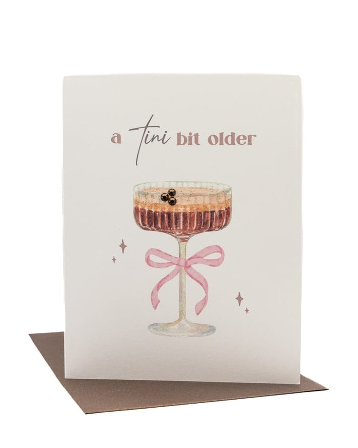 Lavender Vines 'Tini Bit Older' Espresso Martini Birthday Greeting Card - Little Miss Muffin Children & Home