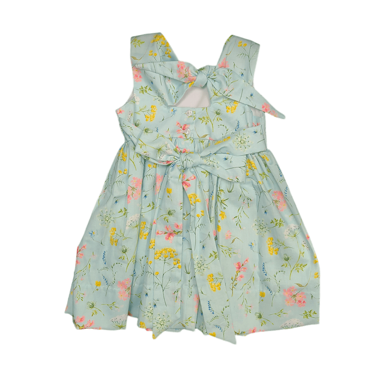 Lulu Bebe Lulu Bebe Sara Floral Knot Back Dress - Little Miss Muffin Children & Home