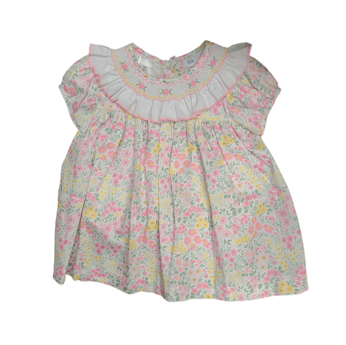 Lulu Bebe Lulu Bebe Penny Smock Ruffle Collar Bloomer Set - Little Miss Muffin Children & Home