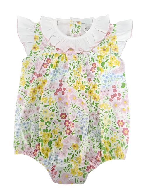 Lulu Bebe Lulu Bebe Gigi Pima Ruffle Collar Bubble - Little Miss Muffin Children & Home
