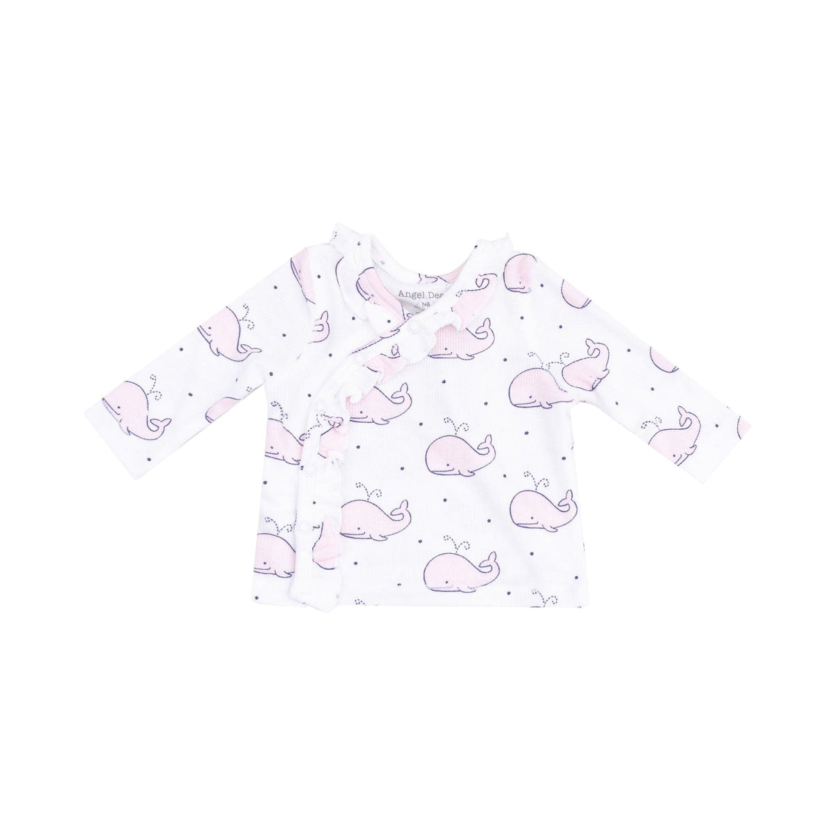 Angel Dear Angel Dear Bubbly Whale Pink Take Me Home Set With Roll Over Cuff Pant - Little Miss Muffin Children & Home
