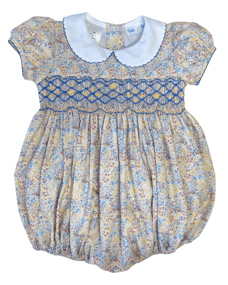Lulu Bebe Smocked Christmas Train Emma Bishop Dress main image 1