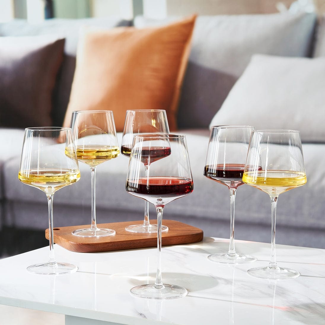 Thin crystal all-purpose wine glasses, 16 oz, set of 6