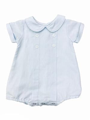 Lulu Bebe Lulu Bebe Neil Linen Short Sleeve Boy Bubble - Little Miss Muffin Children & Home