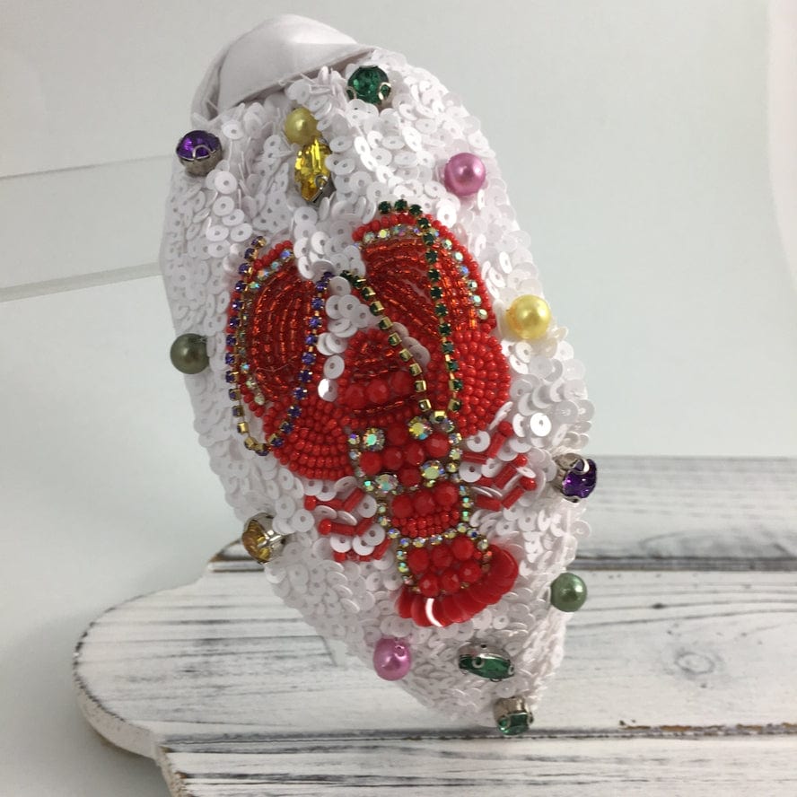 SongLily SongLily Sequin Mardi Gras Crawfish Headband - Little Miss Muffin Children & Home