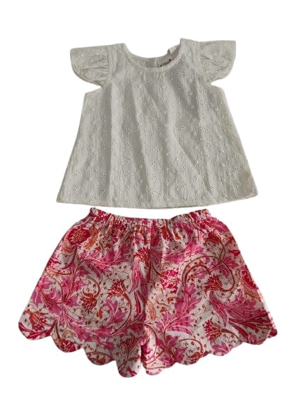 Reva Shorts and Top Set in White