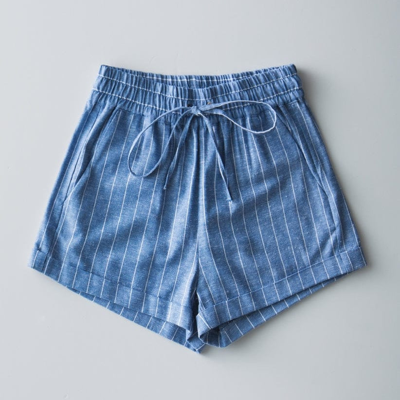 Urban Daizy Relaxed Fit Striped Linen Blend Shorts - Little Miss Muffin Children & Home