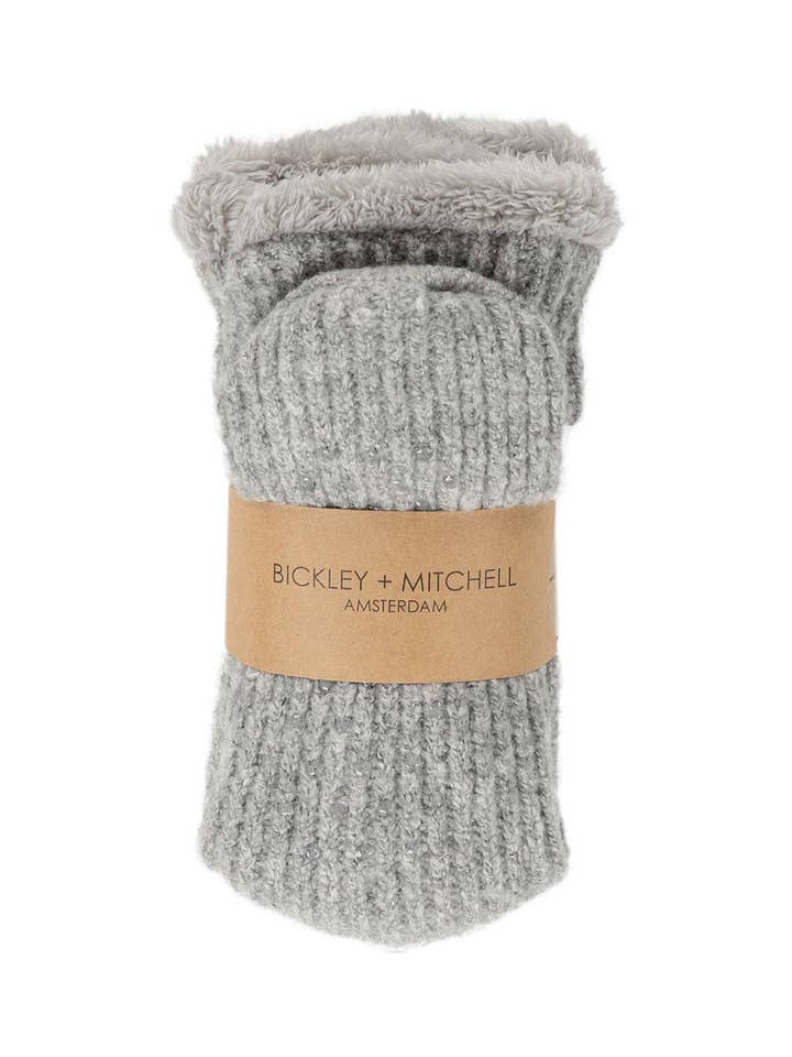 Chunky Slippers with Lining Grey Melee