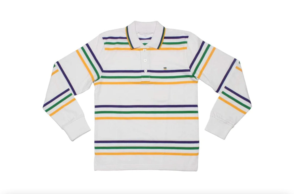 Mardi Gras Creations Mardi Gras Creations White Infinity Toddler Long Sleeve - Little Miss Muffin Children & Home