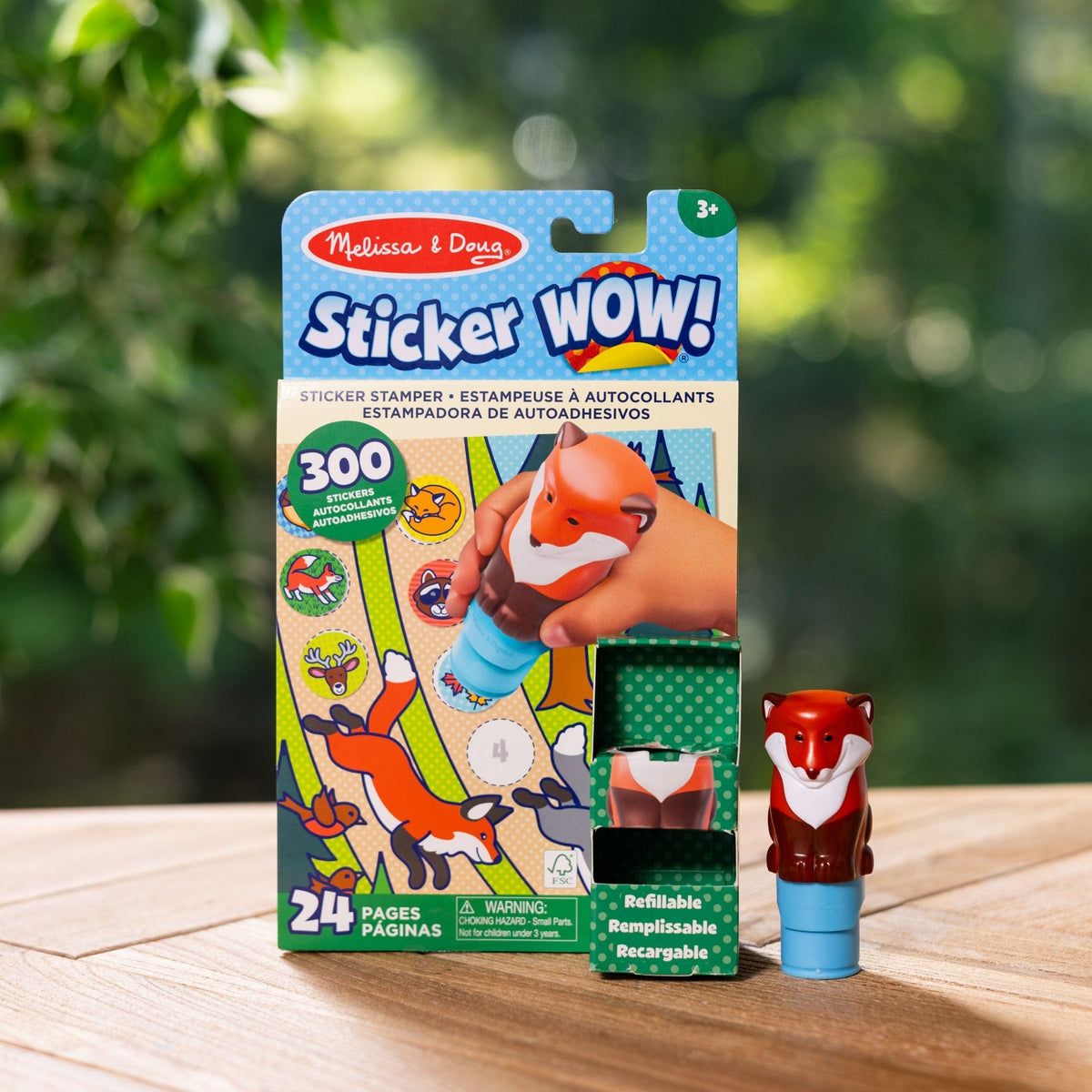 Melissa & Doug Melissa & Doug Sticker WOW! Activity Pad & Sticker Stamper - Fox - Little Miss Muffin Children & Home
