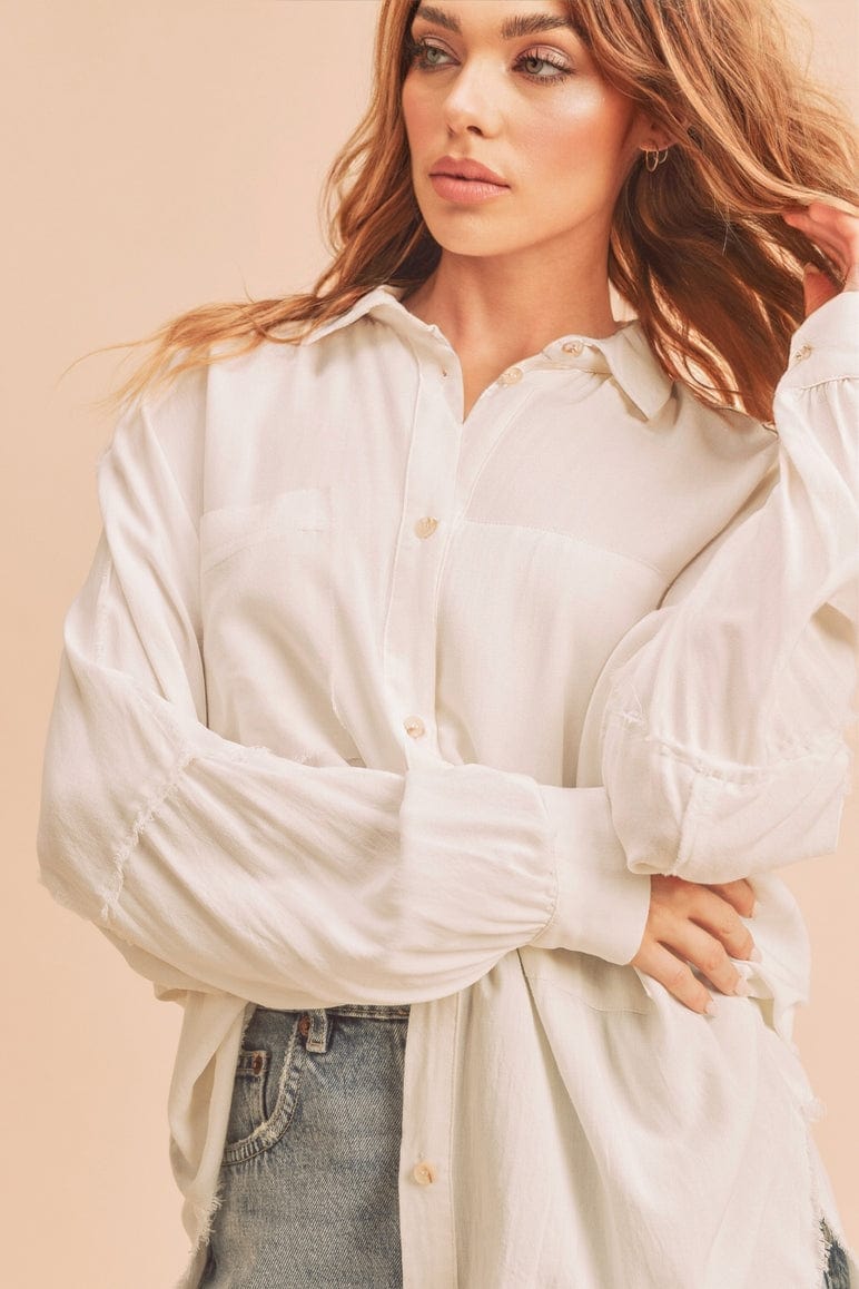 Aemi + Co Aemi + Co Delilah Blouse in Ivory - Little Miss Muffin Children & Home
