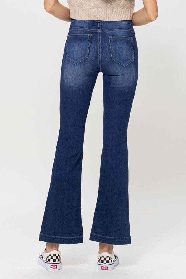 Cello Jeans Cello Dark Wash Flared Jegging (30" Inseam) - Little Miss Muffin Children & Home