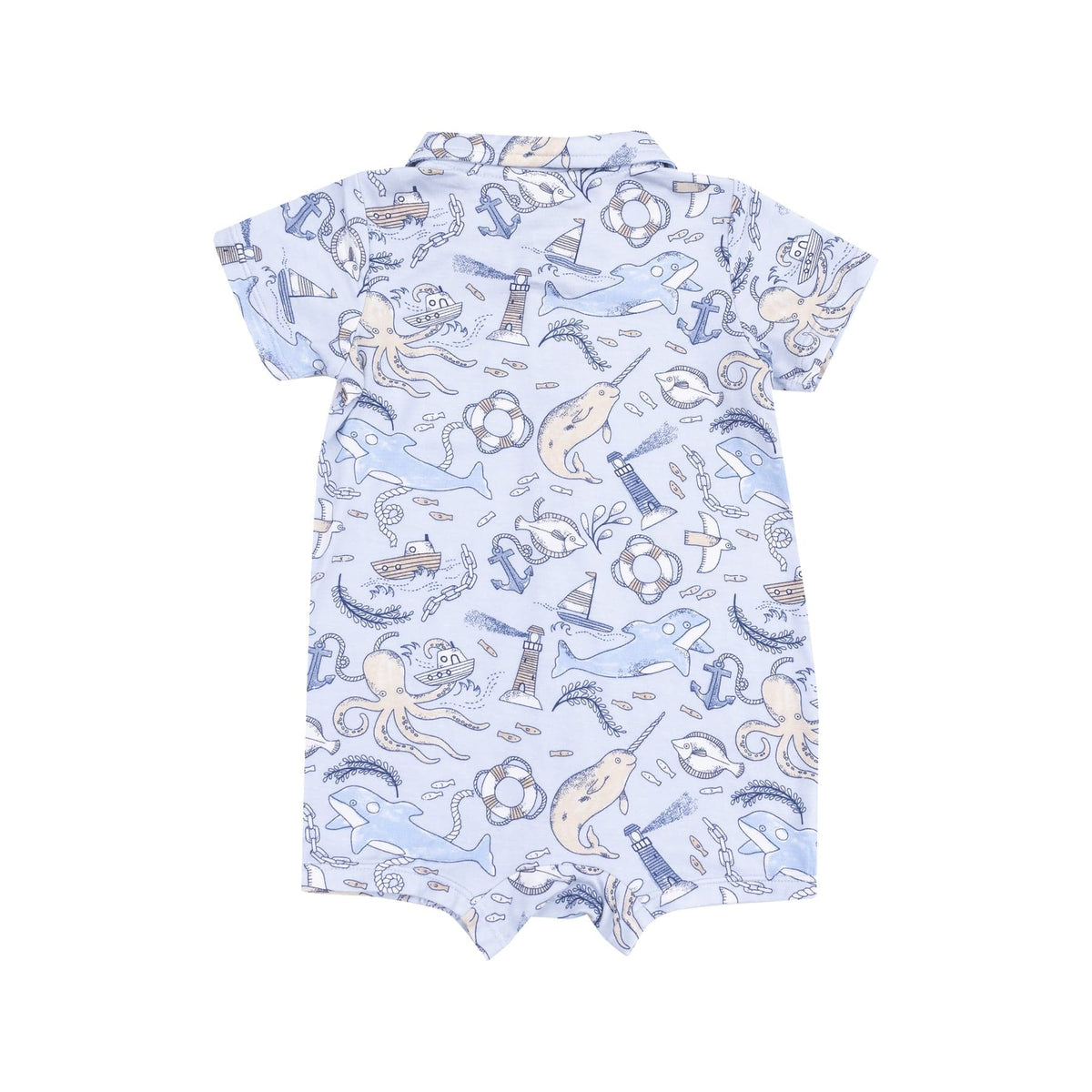 Angel Dear Angel Dear Nautical Notebook Button Down Polo Shortie - Little Miss Muffin Children & Home