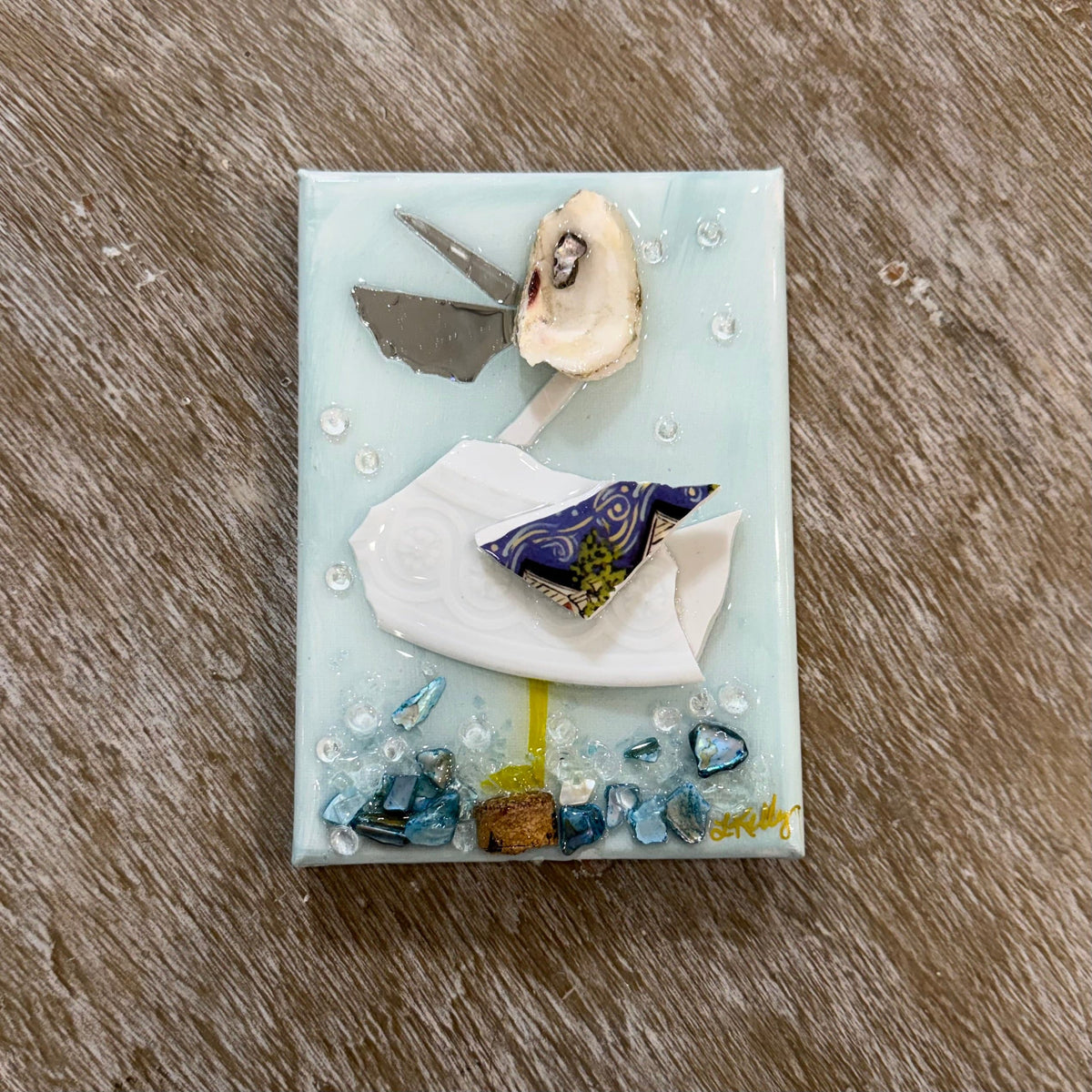 Laurie Kelly Art Studio Pelican Art 5x7 - Little Miss Muffin Children & Home