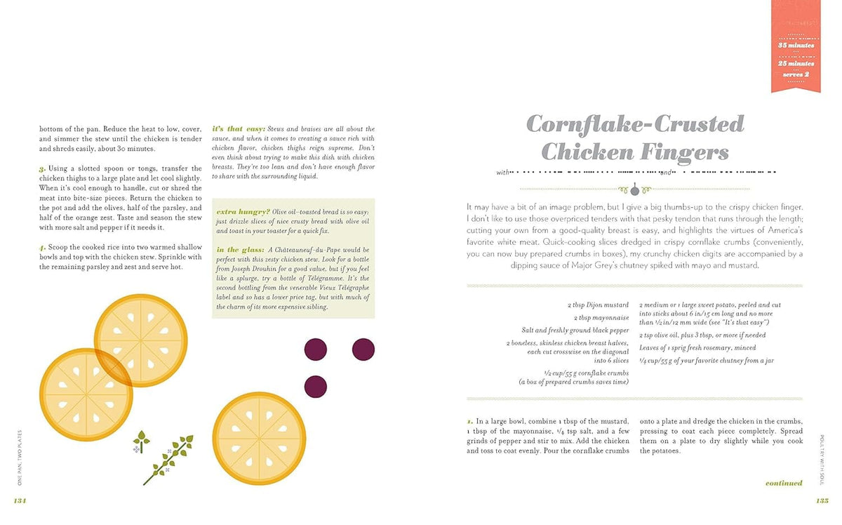 Hachette Book Group One Pan, Two Plates: More Than 70 Complete Weeknight Meals for Two - Little Miss Muffin Children & Home
