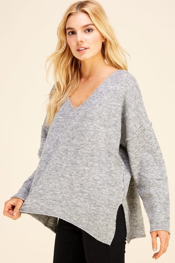 Pinch Pinch Soft V-Neck Knit Sweater - Little Miss Muffin Children & Home