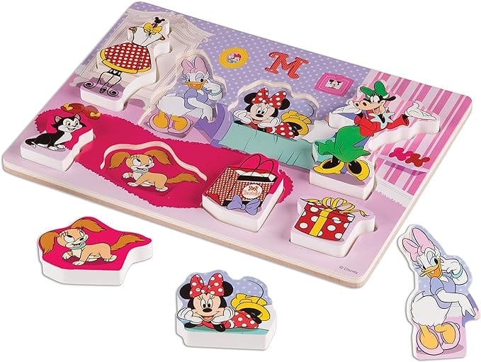 Melissa & Doug Melissa & Doug Minnie Wooden Chunky Puzzle - Little Miss Muffin Children & Home