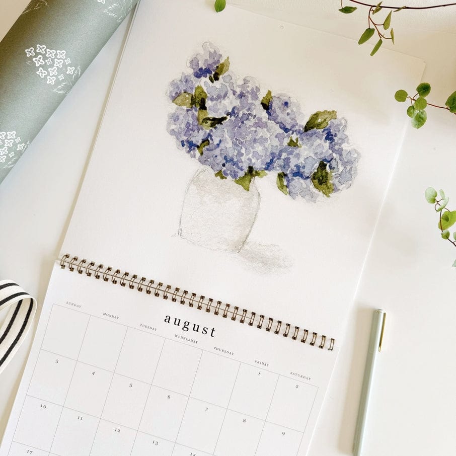 Emily Lex Studio Emily Lex Studio 2025 Watercolor Bouquets Calendar - Little Miss Muffin Children & Home