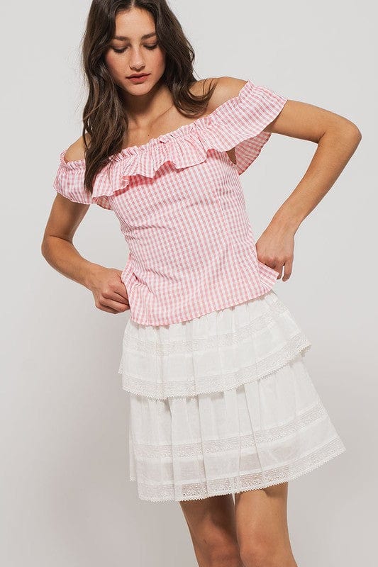 Fashion Week Tiered Lace Ruffle Mini Skirt - Little Miss Muffin Children & Home