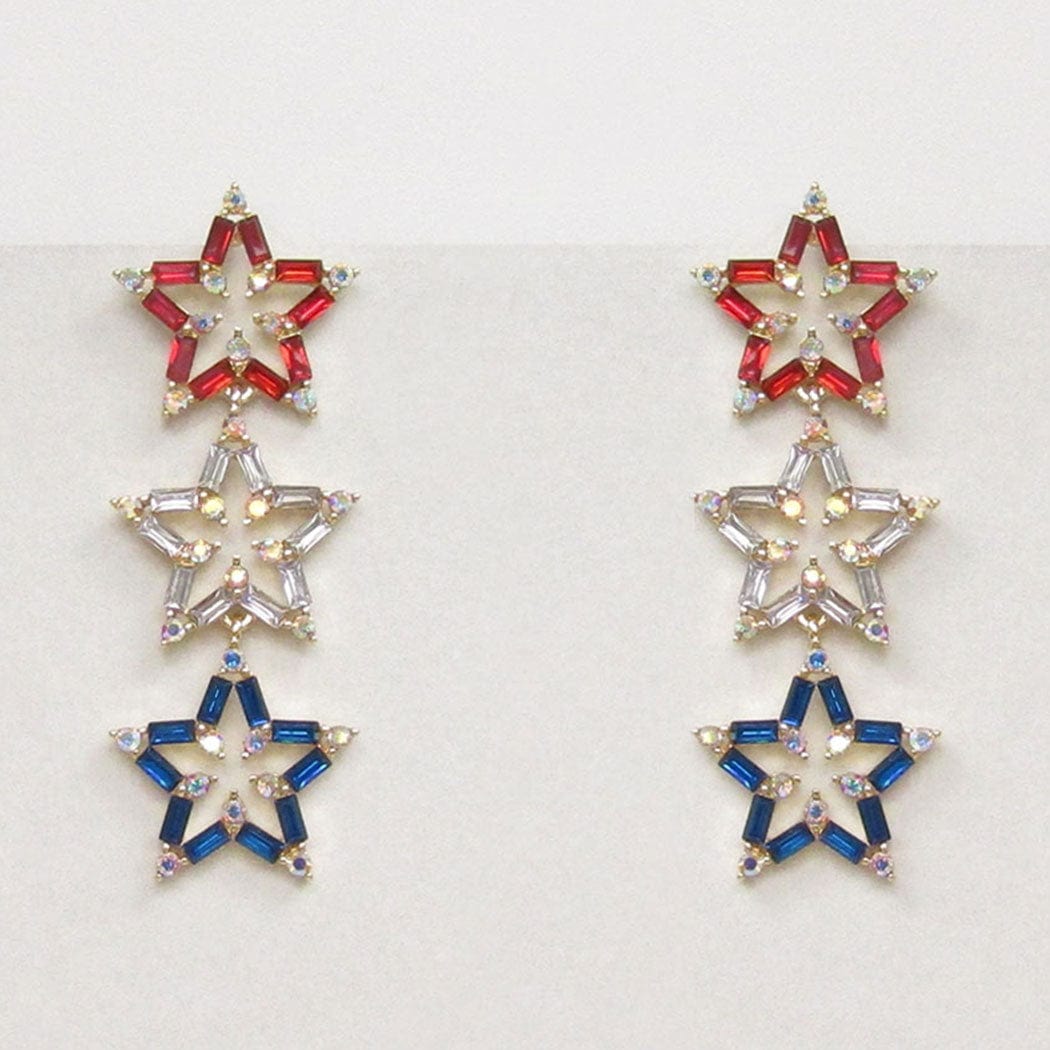 Fashion City USA Star CZ Drop Stud Earrings - Little Miss Muffin Children & Home