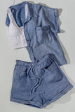 Urban Daizy Urban Daizy Mineral Washed Gauze Shorts - Little Miss Muffin Children & Home