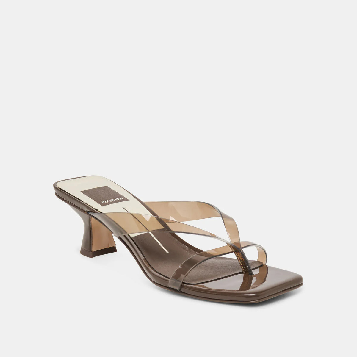 Brevel Heels in Dark Brown Jelly