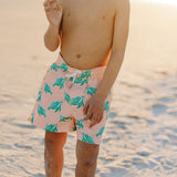 Sugar Bee Clothing Sugar Bee Clothing Sea Turtles Compression Swim Shorts - Little Miss Muffin Children & Home