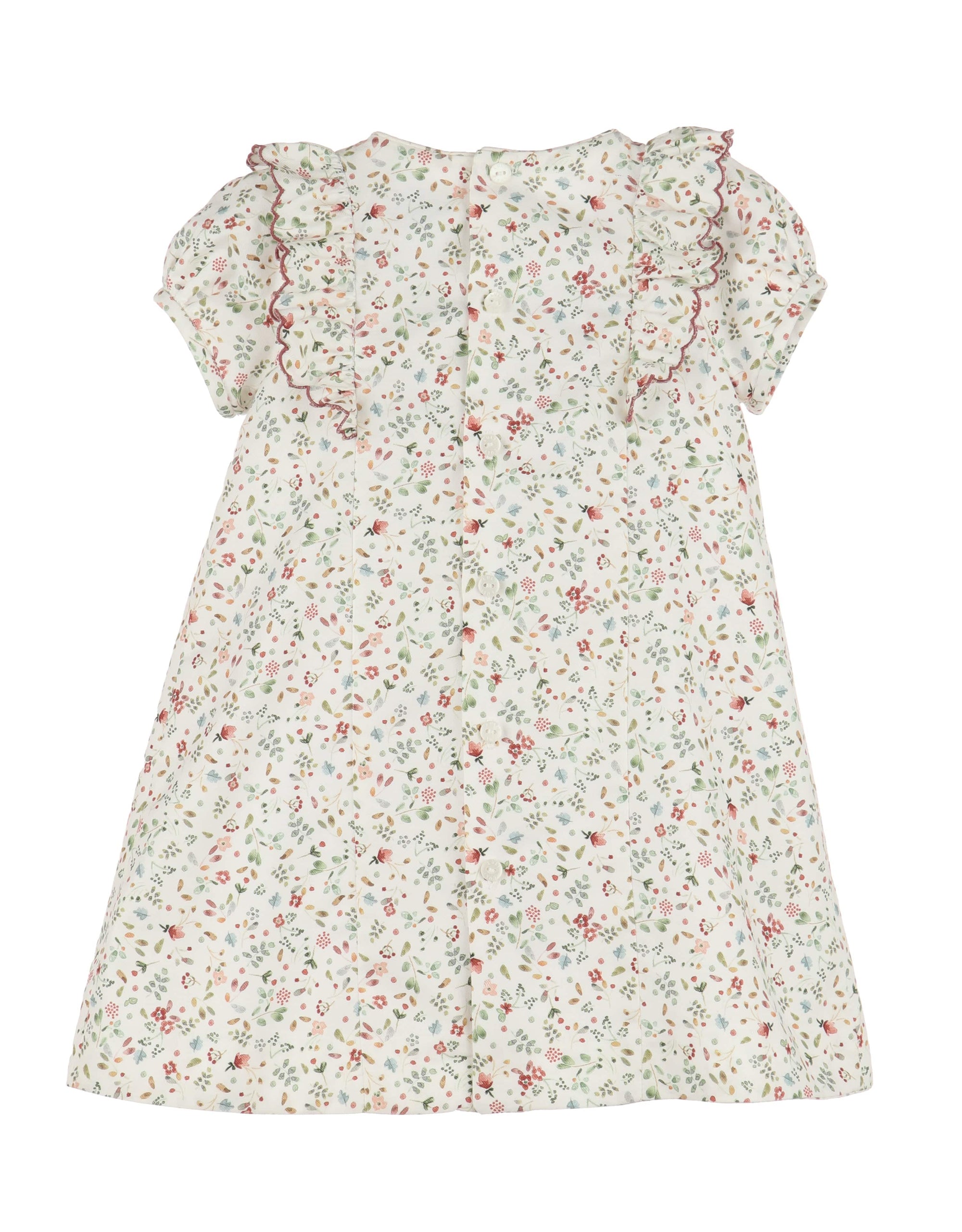 Casero & Associates Tiny Floral Smock Bubble, Blue