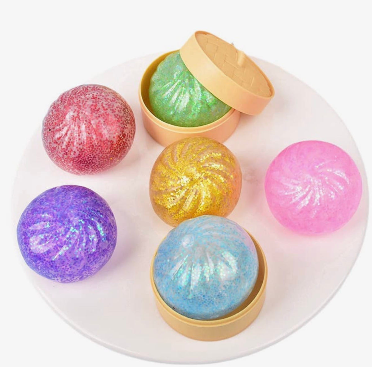Assorted Mystery Squishy Dumpling Stress Relief Toy