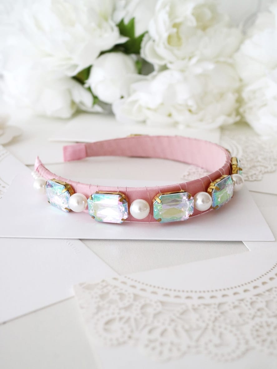 Pink Poppy Claris the Chicest Mouse in Paris Jeweled Headband