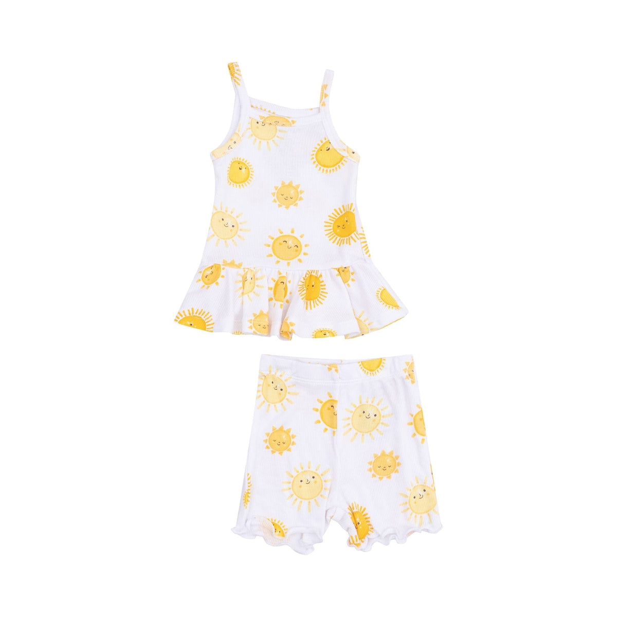 Angel Dear Angel Dear Happy Suns Peplum Tank and Bike Short - Little Miss Muffin Children & Home