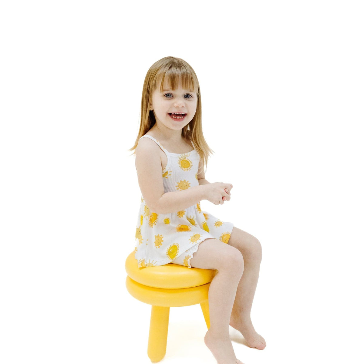 Angel Dear Angel Dear Happy Suns Peplum Tank and Bike Short - Little Miss Muffin Children & Home