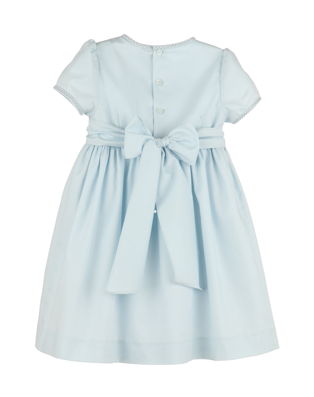 Casero & Associates Casero & Associates Silverstone Smock Dress, Blue - Little Miss Muffin Children & Home