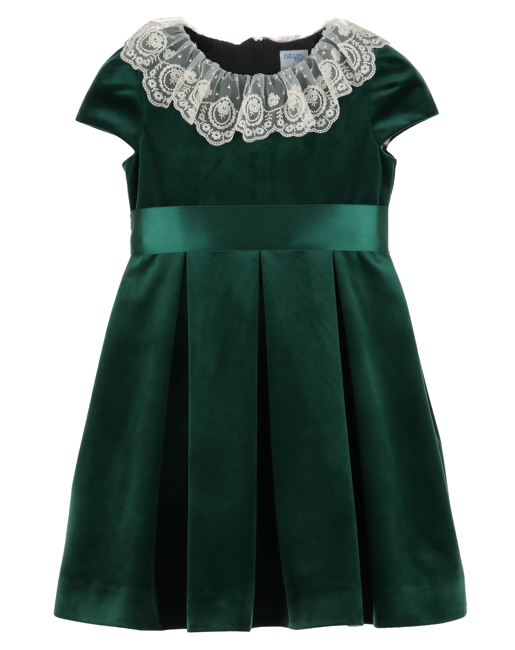 Casero & Associates Deluxe Velvet Dress, Green
